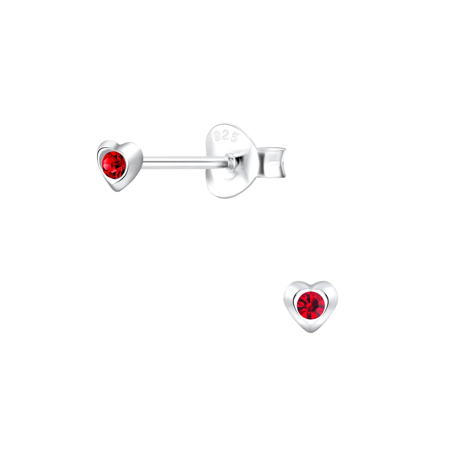 Heart Stud Earring 'Happy Anniversary'.