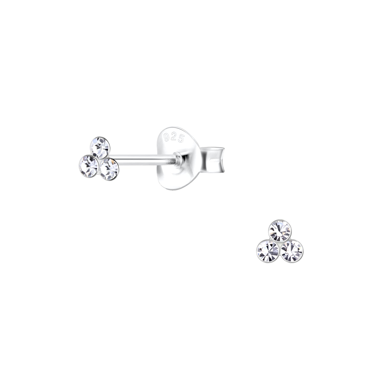 Three Stone Stud Earrings 'thank you for being so amazing'.