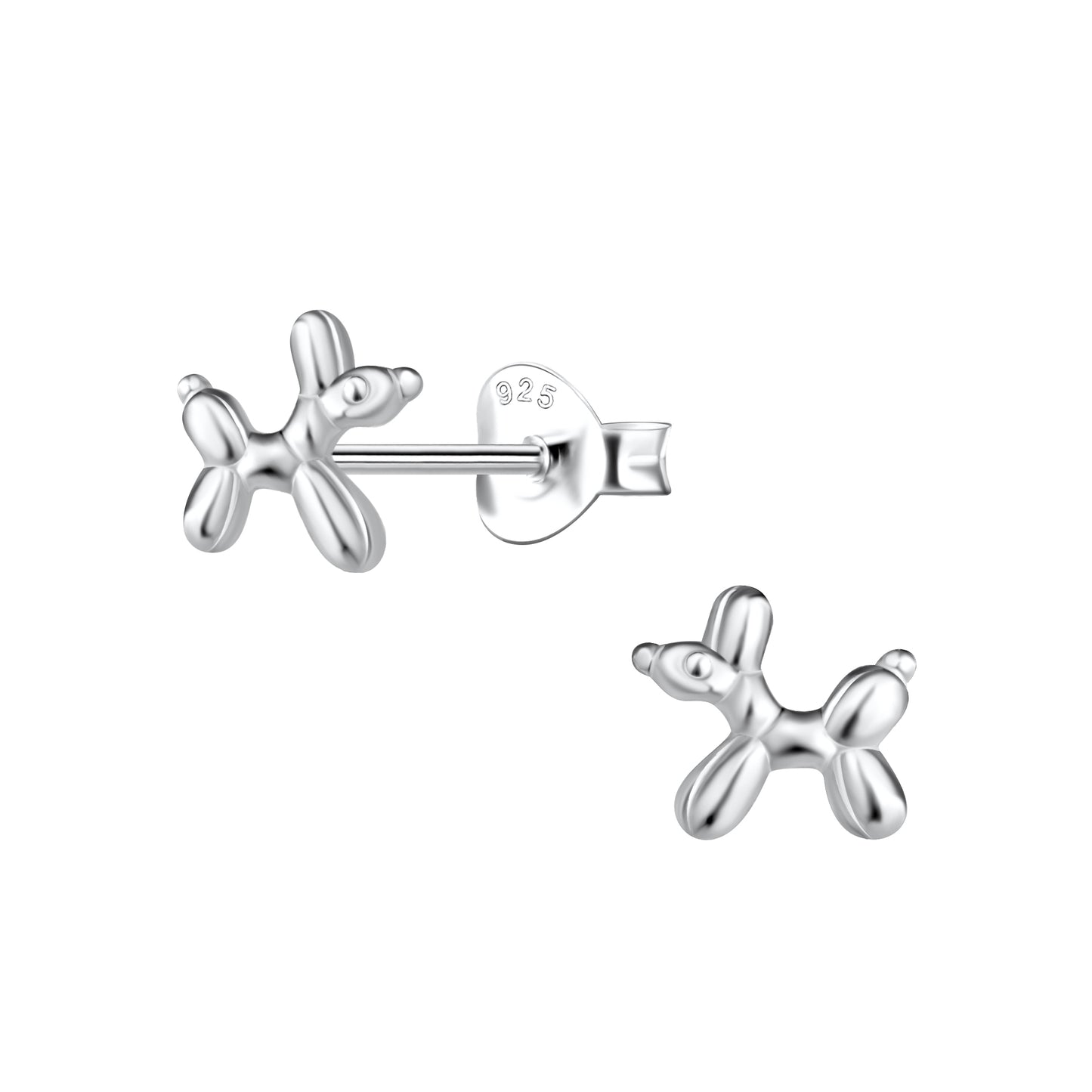 Balloon Dog Stud Earrings 'Birthday Balloons.'