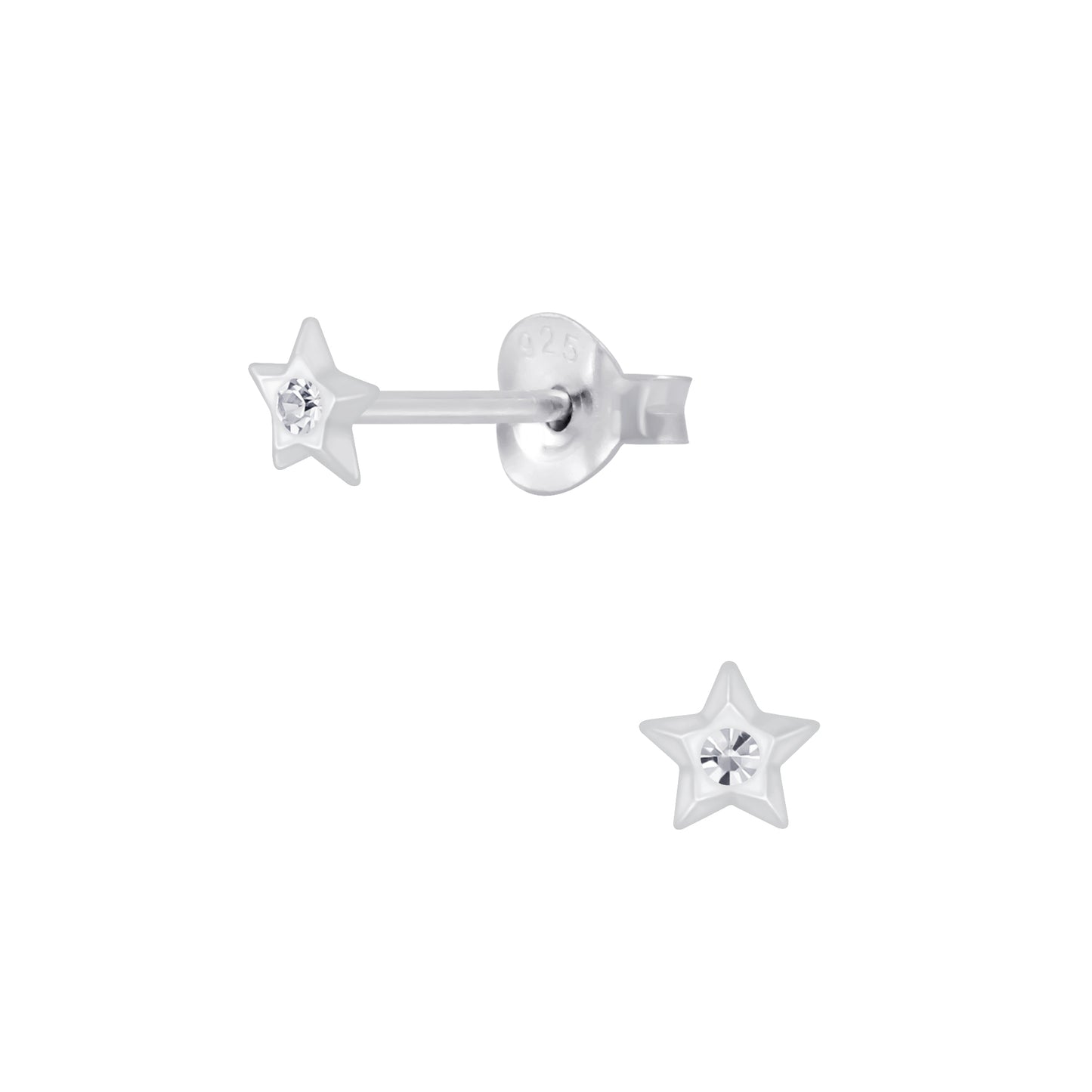 Star Crystal Stud Earrings 'May your birthday shine and sparkle like you.'